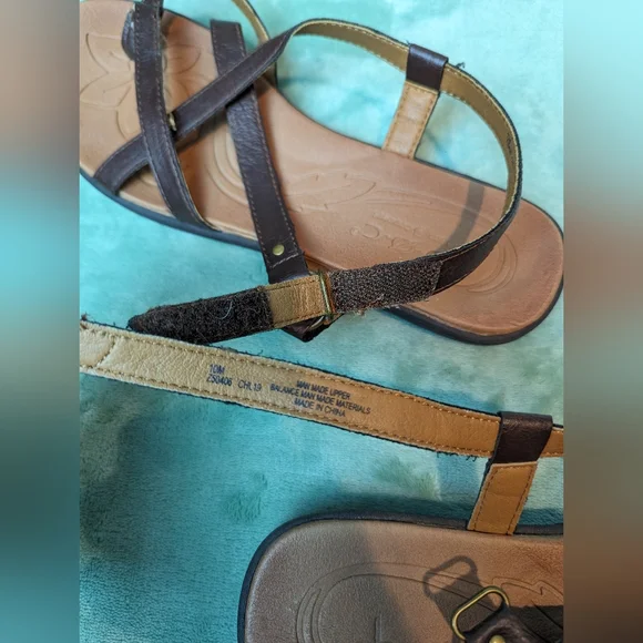 BOC Women's Flower Sole Leather Strappy Sandals 10 - Picture 2 of 6